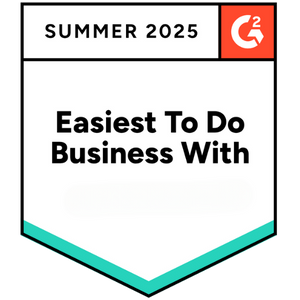 Easiest to do business with G2 badge - summer 2025 -SBR (3)